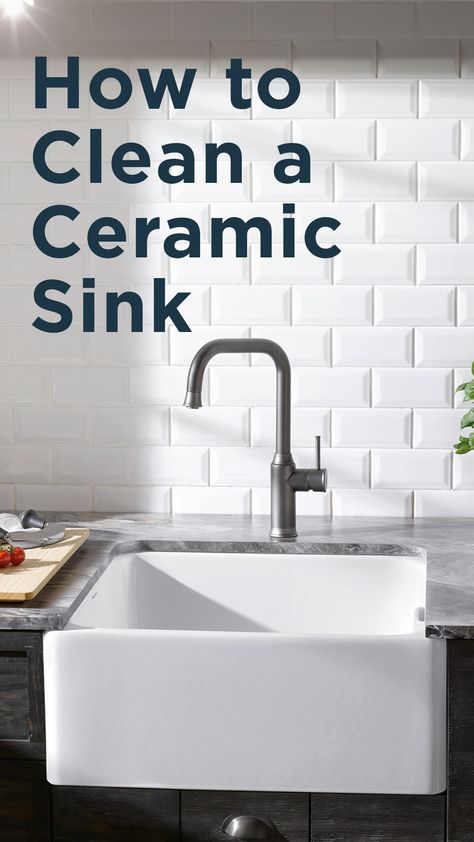 Cleaning your ceramic sink in the correct way is important to ensure it remains in pristine condition and stands the test of time. Ceramic kitchen sinks such as Belfast and Butler sinks are popular options in traditional kitchens but are also prone to staining and scratching. Ceramic Sink Kitchen, Ceramic Kitchen Sinks, Cleaning Diy, Traditional Kitchens, Belfast Sink, Sink Ideas, Butler Sink, Ceramic Sinks, Utility Sink