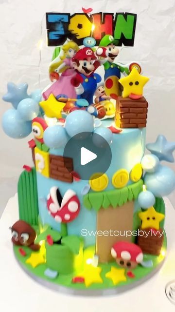 Sweetcups Ivy on Instagram: "Another Super Mario Cake #supermario #mariobros #mariobrothers #mariobroscake #cake #cakes #fondantcake #mariobrotherscake #mariomario #luigimario #sweetcupsbyivy #cakesupplier" Cake Mario, Mario Bros Cake, Super Mario Cake, Mario Cake, Mario Brothers, Fondant Cake, Mario Bros, Super Mario, Mario