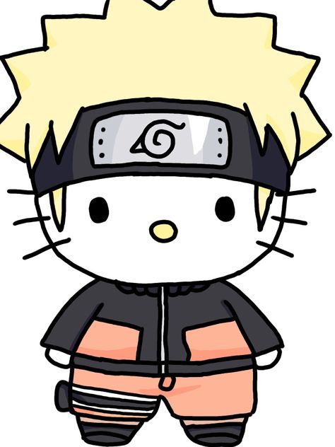 Naruto X Hello Kitty, Naruto Hello Kitty, Naruto Mignon, Hello Kit, Naruto Anime, Naruto Uzumaki, Naruto, Hello Kitty, Cricut