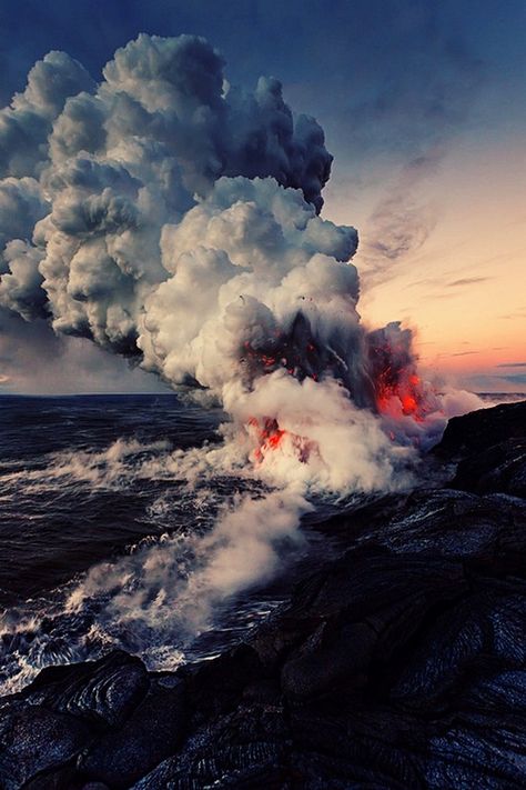 Matka Natura, Hawaii Volcanoes National Park, Hawaii Volcano, Belle Nature, Volcano National Park, Natural Phenomena, Alam Yang Indah, Kauai, Science And Nature