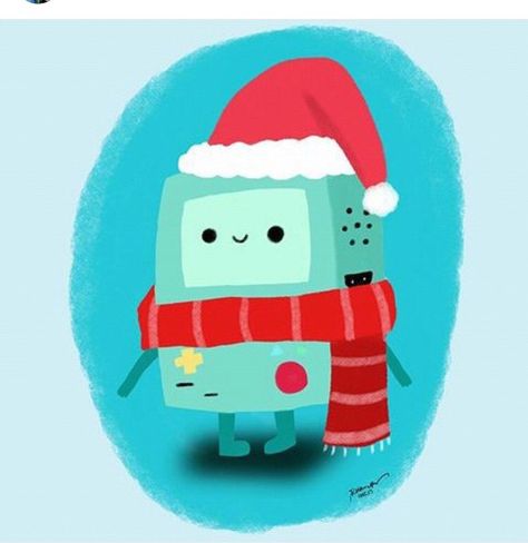 Bmo Bmo Christmas, Christmas Adventure Time, Holiday Drawing, Cozy Holiday, Dec 25, Art Drawings Sketches, Cartoon Network, Adventure Time, Drawing Sketches