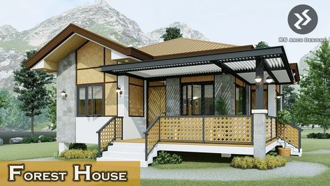 House Industrial Design, Small Rest House Design, Low Cost House Design, Modern Industrial House, Industrial Style House, Small House Design Philippines, Low Budget House, Elevated House, Eco House Design