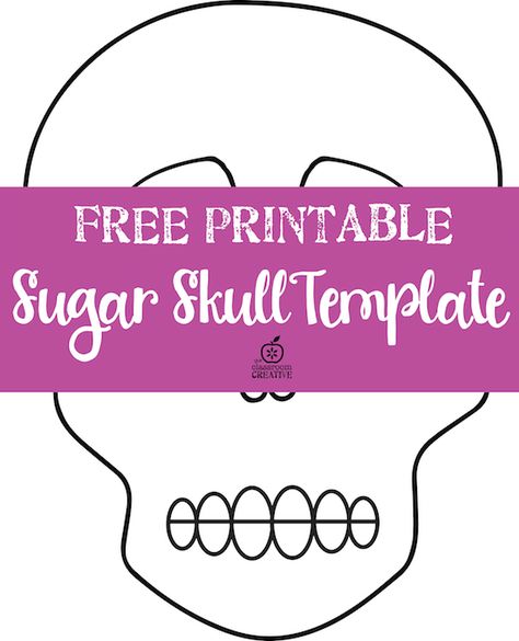 Free printable Day of the Dead templates. There is a blank one included too! The perfect project to pair line and shape! Sugar Skull Template, Guitar Stencil, Sugar Skull Stencil, Sugar Skull Crafts, Sugar Skull Drawing, Skull Template, Skull Coloring Pages, Skull Crafts, Fall Lessons