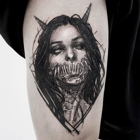 horror tattoo Tattoo collection. Every hour I publish the most interesting tattoos. Subscribe https://www.pinterest.com/tattoosalon1/horror-tattoo/ tattoo,tattoo designs,tattoo ideas,tattoo designs unique,tattoo designs drawings,tattoos for women,small tattoos,tattoos for men,sketch tattoo #tattoo #tattoodesigns #tattooideas #tattoosforwomen #tattoosforwomensmall #tattoosfomensketch tattoo#skinartmag #supportgoodtattooing #support_good_tattooing #tattoos_alday #tattoosalday #tattoocollector #tat Horror Tattoo Ideas, Satanic Tattoos, Tattoo Artist Tattoo, Evil Tattoos, Devil Tattoo, Scary Tattoos, Artist Tattoo, Inspiration Tattoo, Creepy Tattoos