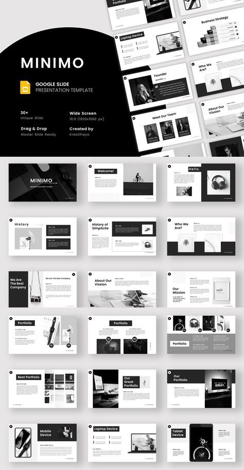 Minimal Presentation Design, Slide Presentation Template, Minimal Presentation, Google Slide Presentation, Slide Presentation, Ppt Design, Pretty Notes, Presentation Slides Templates, Wide Screen