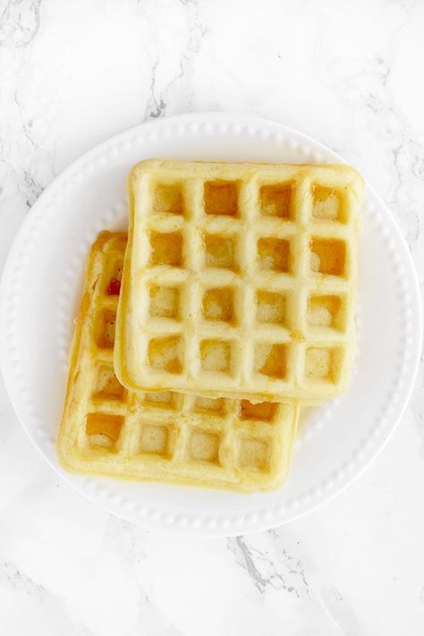 These dairy free almond milk waffles are light, fluffy, and delicious. This quick and easy recipe is perfect for the weekends. #thetasteofkosher #dairyfree #almondmilk #waffles #breakfast Waffle Recipe Almond Milk, Waffles Without Milk, Waffle Recipe Without Milk, Substitute For Heavy Cream, Dairy Free Heavy Cream, Dairy Free Waffles, Dairy Free Pumpkin Pie, Dairy Free Muffins, Waffles Breakfast