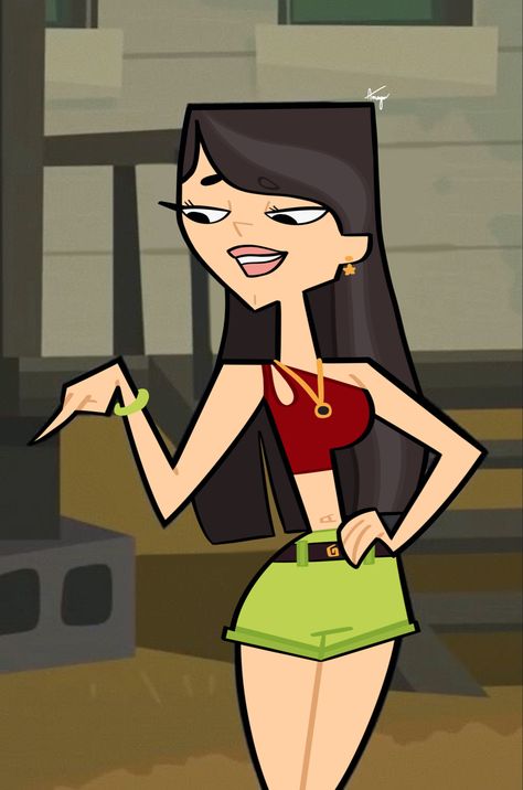 Heather Tdi Redesign, Heather From Total Drama, Heather Icon Total Drama, Leshawna Icon Total Drama, Heather Total Drama Front Profile, Cartoon Character Pictures, Total Drama Island, Im In Love, Glow Up?