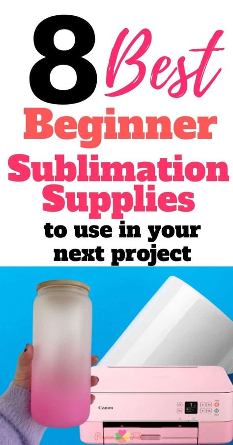 Sublimation crafting can be fun and easy with the right sublimation supplies. Here are a few that are perfect for beginners. Easy Sublimation Projects, Sublimation Supplies, Sublimation For Beginners, Sublimation Ideas Projects Inspiration, Sublimation Ideas, Epson Printer, Digital Printer, Sublimation Printer, Cameo Projects