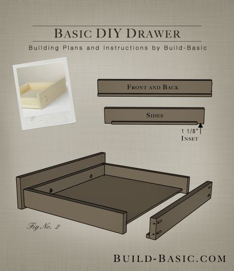 Building Drawers, Diy Drawers, Diy Holz, Popular Woodworking, Diy Cabinets, Woodworking Furniture, Building Plans, The Plan, Woodworking Tips