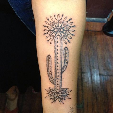 fecdx Minka Sicklinger, Cactus Mandala, Cactus Tattoos, Desert Tattoo, Brooklyn Tattoo, White Tattoos, Cactus Tattoo, Tattoo Trend, Sketchbook Inspo