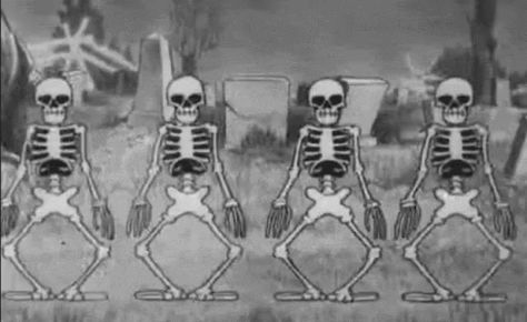 The Skeleton Dance, Ub Iwerks, Dance Gif, Skeleton Dance, Social Art, Dancing Gif, The Skeleton, 31 Days Of Halloween, Halloween Cartoons