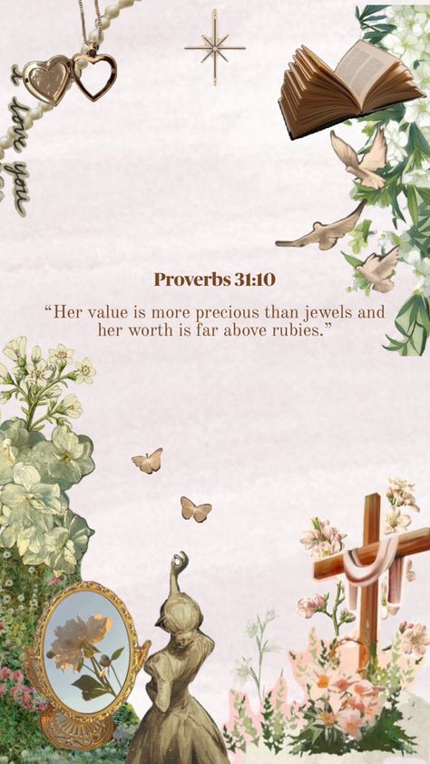 Proverbs 31:10 Wallpaper, Hope Verses, Trust God Quotes, Christian Cartoons, Proverbs 31 10, Cute Bibles, Jesus Drawings, Christian Backgrounds, Comforting Bible Verses