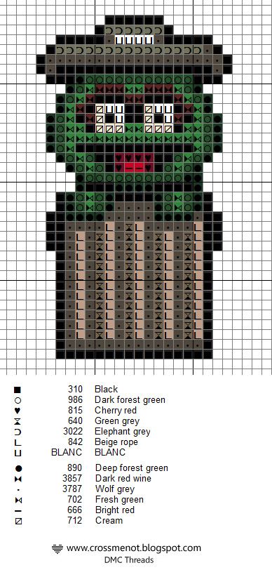 Cross me not: Oscar the grouch pattern Stitch Character, Oscar The Grouch, Cross Stitch For Kids, Stitch Cartoon, Beaded Cross Stitch, Cross Stitch Patterns Free, Free Cross Stitch, Crochet Chart, Perler Bead Patterns