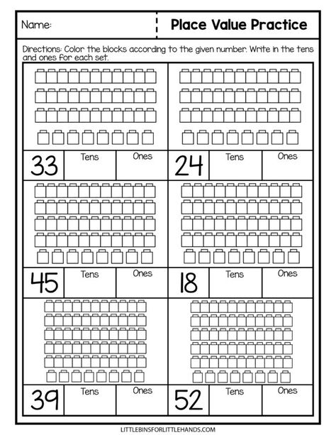 Place Value Worksheets Place Value Lesson, Worksheets For 1st Grade, Numbers In Expanded Form, Measurement Worksheets, Place Value Activities, Place Value Chart, Place Value Worksheets, Math Activities For Kids, Money Skills