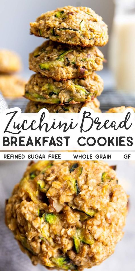 Paleo Zucchini Cookies, Beautiful Cookies Easy, Extra Zucchini Recipes, Healthy Fats Recipes, Low Formal Breakfast, Healthy Breakfast Finger Foods, Bulk Zucchini Recipes, Caserta Zucchini Recipes, Basil Baking Recipes