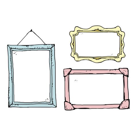 Picture Frames Wallpaper, Cartoon Picture Frame, Photo Frame Illustration, Cartoon Photo Frame, Picture Frame Clipart, Colorful Picture Frame, Frame Vector Design, Photo Frame Png, Picture Frame Template