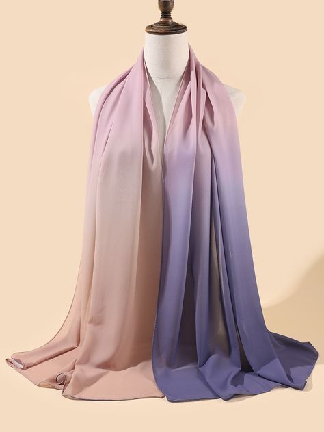 Scarf Design Ideas, Scarf Photography, Ombre Scarf, Hijab Designs, Dresses Traditional, Bath Ball, Indian Dresses Traditional, Fashion Drawing Dresses, Fashion Designing