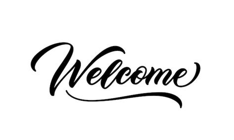 Welcome Font, Hand Lettering Design, Welcome Logo, Welcome Words, Handwritten Text, Cursive Handwriting, Floral Border Design, Cursive Fonts, Floral Border