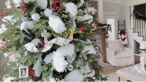 Festive Decor Ideas, Oak Farmhouse, Frozen Pond, Snowy Forest, Winter Woodland, Festive Decor, Birch Bark, Christmas Decor Ideas, Old Barn