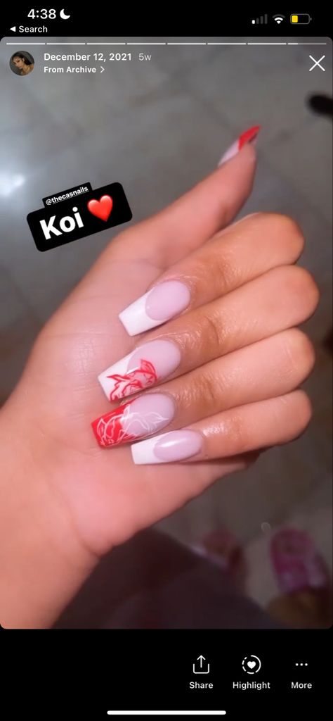 Ting And Yang Koi Fish Tattoo, Coi Fish Tattoo Design Yin Yang, Tattoo Ideas Koi Fish Yin Yang, Koi Fish Nails Acrylic, Fish Nails Designs, Coy Fish Nails, Koi Fish Nail Art, Koi Fish Nail Design, Koi Nails