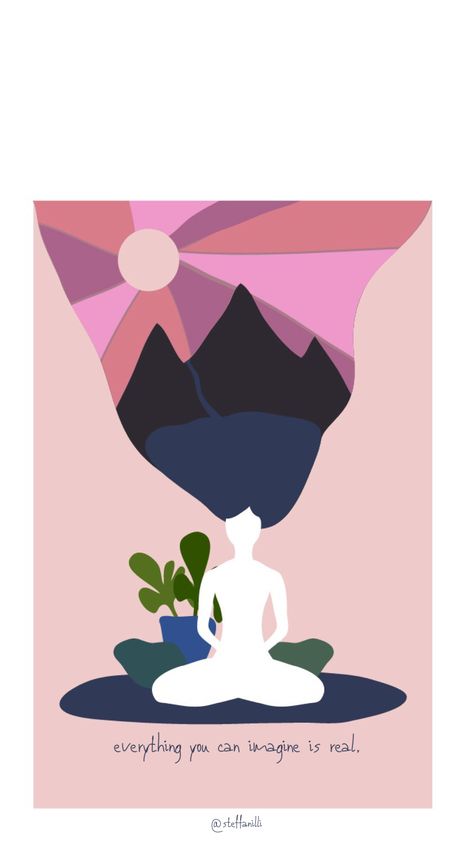 Zen Illustration Inspiration, Meditation Design Graphic, Yoga Illustration Art Graphic Design, Meditation Poster Design, Mysticism Graphic Design, Meditation Graphic Design, Yoga Poster Design Graphics, Meditation Illustration Art, Wellbeing Illustration