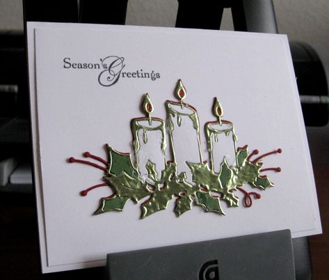 Memory Box Glowing Candles Cards, Chrismas Cards, Christmas Card Inspiration, Candle Cards, Rubber Stamp Art, Cherry Cobbler, Card Crafting, Art Paper Craft, Christmas Paper Crafts