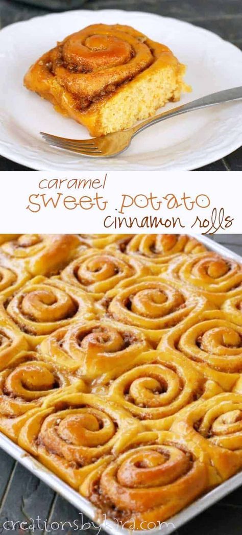 Cinnamon Rolls Ideas, Recipes Cinnamon Rolls, Breakfast For Dinner Recipes, Sweet Potato Cinnamon Rolls, Potato Cinnamon Rolls, Sweet Potato Rolls, Sweet Potato Buns, Cinnabon Cinnamon Rolls, Cinnamon Roll Bread