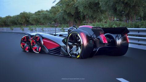 ArtStation - 6 wheels racing car, Stanislav Marchevsky 6 Wheel Car, Future Concept Cars, Harley Davidson V Rod, New Luxury Cars, Futuristic Motorcycle, Car Design Sketch, Concept Car Design, Futuristic Cars, Expensive Cars