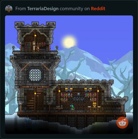 Terraria Castle, Terraria Game, Terrarium Base, Terraria House Ideas, Terraria House Design, Base Building, Ice Houses, Terraria, Minecraft Houses