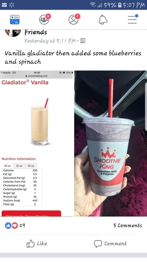 Smoothie King dessert Best Smoothie King Orders, Smoothie King Orders, Smoothie King Recipes, Smoothie King, Juicy Juice, Dessert Smoothie, Low Carb Sweets, Good Smoothies, Atkins Diet