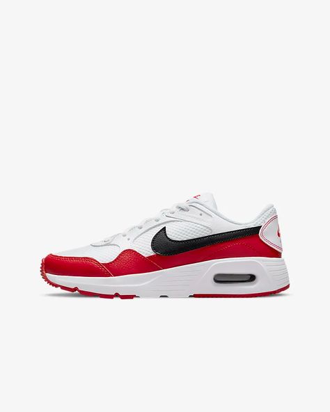 Nike Air Max SC Big Kids' Shoe. Nike.com Air Mac, Nike Air Max Sc, Air Max Sc, Red Black Style, Shoe Nike, Best Sneakers, Air Max Sneakers, Big Kids, Air Max