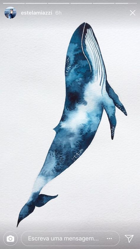 Blue Whale Drawing, Watercolor Whales, Whale Watercolor, Whale Illustration, Whale Painting, Whale Tattoos, 그림 낙서, Watercolor Whale, Watercolor Fish