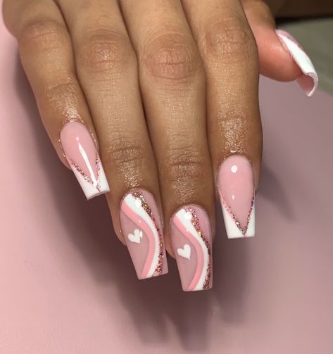 Nails Arts, Spring Acrylic Nails, Amazing Nails, Cute Acrylic Nail Designs, Glow Nails, Pretty Nail Art Designs, Acrylic Nails Coffin Pink, Latest Nail Art, Acrylic Nails Coffin Short