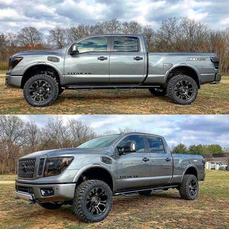 Nissan Titan Lifted, Nissan Titan Xd Diesel, Pretty Trucks, Nissan Titan Truck, Truck Accesories, New Pickup Trucks, Nissan Titan Xd, Nissan Trucks, Future Trucks