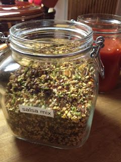 There's a Hippy in the Kitchen: Terry's Original Instant Salsa Mix Dry Salsa Mix Recipe, Canning Salt, Jiffy Mix, Drying Cilantro, Peach Preserves, Adobo Seasoning, Can Of Beans, Chunky Salsa, Strawberry Preserves