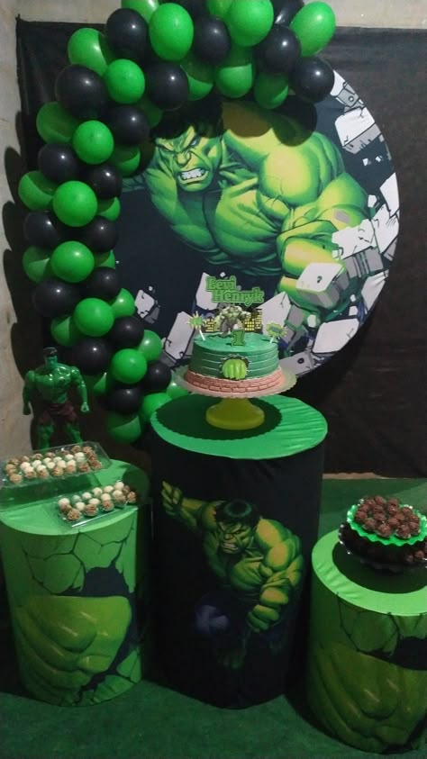 Hulk Theme Party, Incredible Hulk Party, Hulk Decorations, Incredible Hulk Birthday Party, Hulk Birthday Party, Hulk Birthday Cakes, Hulk Theme, Hulk Birthday Parties, Cookie Monster Birthday Party