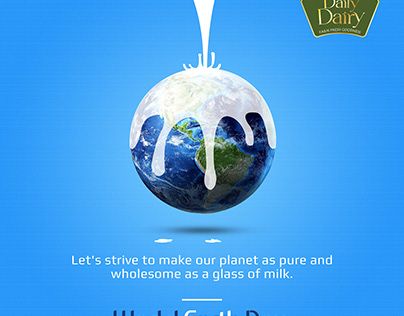 Check out new work on my @Behance profile: "Earth Day Milk Social Media post" http://be.net/gallery/169136733/Earth-Day-Milk-Social-Media-post World Milk Day Creative Ads, Milk Day Creative Ads, Dairy Brands, Advertising Graphic Design, Environment Day, World Environment Day, Creative Ads, Our Planet, Earth Day