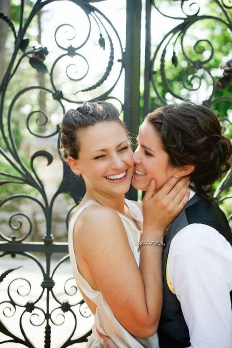 Lgbt Wedding Photography, Queer Weddings, Lgbt Wedding, Lgbtq Wedding, Lesbian Wedding, Gay Wedding, Wedding Engagement Photos, Photo Couple, Wedding Poses