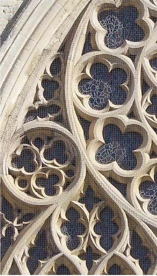 Gothic Architecture, this shows tracery, rossettes, quatrofoils  trefoils. Architecture Supplies, Gothic Architecture Interior, Stained Glass Windows Church, Gothic Windows, Gothic Buildings, Gothic Cathedrals, Classical Architecture, Gothic Architecture, Ancient Architecture