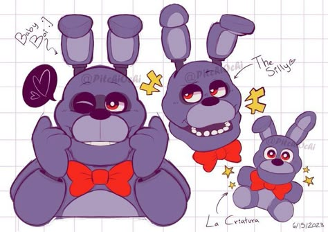 Cute Fnaf Art, Bonnie Fnaf Drawing, Fnaf 1 Bonnie, Bonnie Fnaf Art, Bonnie Drawing, Fnaf Bonnie, Bonnie The Bunny, Bonnie Fnaf, Fanart Sketch