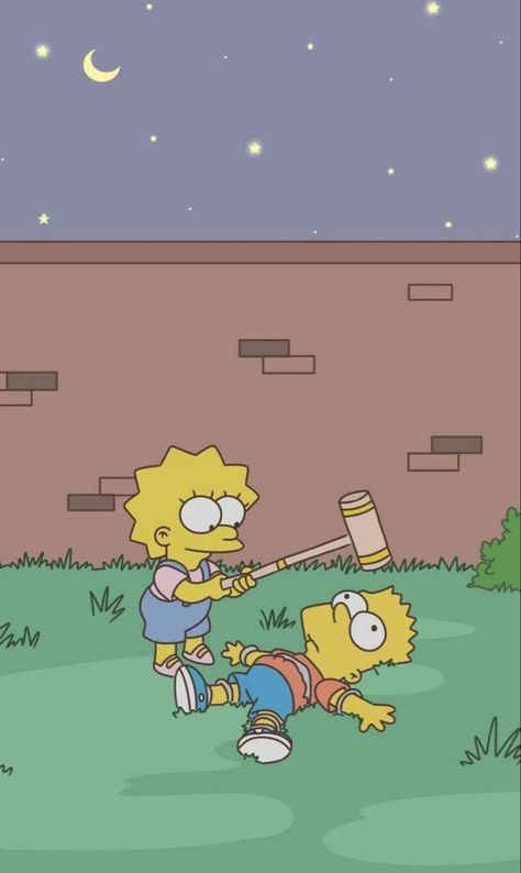 Bart and lisa Bro And Sis Aesthetic, The Simpsons Wallpaper, Simpsons Wallpaper, Bart And Lisa, Bart And Lisa Simpson, Simpsons Tattoo, The Simpson, Theatre Kid, Musical Theatre