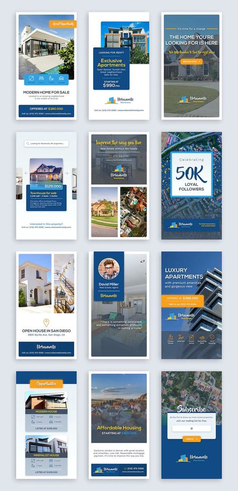 20 Real Estate Instagram Story Templates PSD Real Estate Story Template, Apartment Instagram Posts, Real Estate Story Ideas, Real State Designs, Real Estate Graphic Design, Real Estate Stories, Real Estate Instagram Stories, Real Estate Banner, Review Post