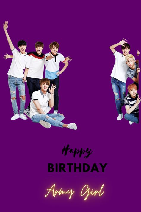 Bts Birthday Wishes, Happy Birthday Army, Bts Birthday, Army Day, Bts Birthdays, Birthday Wish, Army Girl, Bright Stars, Birthday Wishes