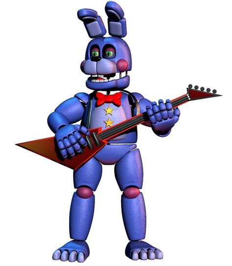 Rockstar Bonnie, Withered Foxy, Hd Face, Full Body, Guitar, Deviantart