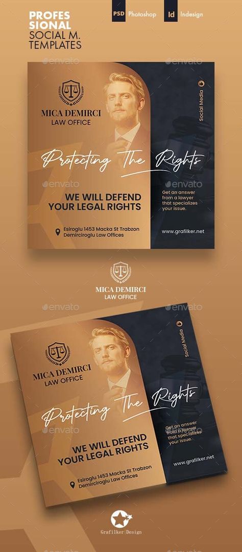 Lawyer Social Media Templates Lawyer Social Media Posts, Law Social Media Design, Lawyer Social Media Design, Fb Post Ideas, Lawyer Advertising, Lawyer Website Design, Lawyer Website, Consulting Website, Types Of Social Media