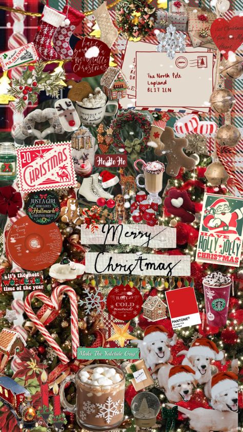 Cute Wallpapers Xmas, Christmas Photos Wallpaper, Aesthetic Christmas Ipad Wallpaper, Christmas Wallpapers Aesthetic Collage, Christmas Phone Wallpaper Collage, Christmas Wallpapers Collages, Cute Christmas Collage Wallpaper, Wallpaper Backgrounds Christmas Xmas, Christmas Pictures Printable