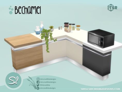 Sims 4 Granite Counters Cc, Counter Cc Sims 4, The Sims 4 Cc Kitchen Counter, Sims 4 Cc Furniture Kitchen Counters, Sims 4 Counters, Sims 4 Cc Kitchen Counters, Sims 4 College, Mod Kitchen, Sims Download