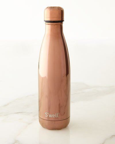 S'well Reflective Rose Gold 17-oz. Reusable Bottle Rose Gold Kitchen Appliances, Rose Gold Water Bottle, Gold Water Bottle, Swell Water Bottle, We Are Golden, Rose Gold Kitchen, Gold Everything, Gold Water, Reusable Bottle