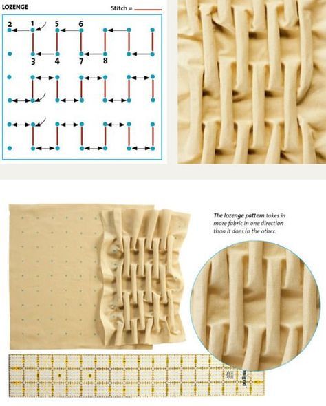 Smocking Techniques, Smocking Pattern, Smocking Tutorial, Hantverk Diy, Pola Manik, Smocking Patterns, Fabric Origami, Textil Design, Idee Cosplay