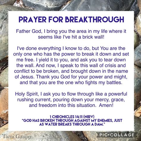 Prayer For Breakthrough Praying For Breakthrough, Declare And Decree Prayer, Prayer For Breakthrough, Prayer For My Family, Fast And Pray, Deliverance Prayers, Spiritual Warfare Prayers, Everyday Prayers, Prayer For Peace